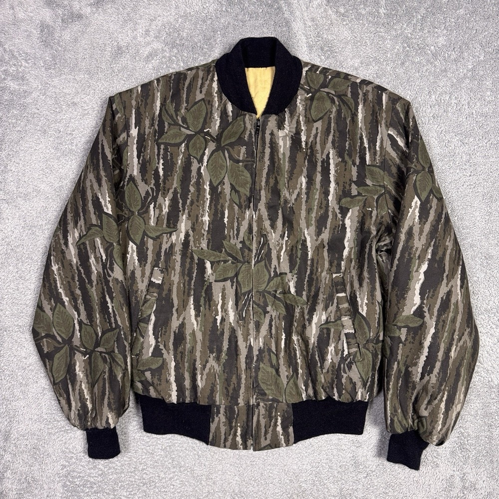 Vintage Jacket Mens M Full Foliage Bomber USA Made Camo Empire Insulated Wear